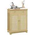 Armario de almacenamiento moderno para cocina, mueble bar para café con 2 cajones, puertas y estante ajustable