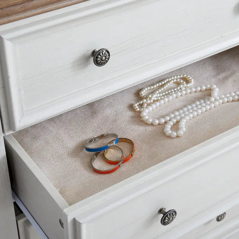 Moderne Kommode mit 5 Schubladen, Schubladenschrank und Schrankorganisator mit Stauraum für Kleidung