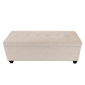 6 Button Nail Linen & Bed Storage Bench