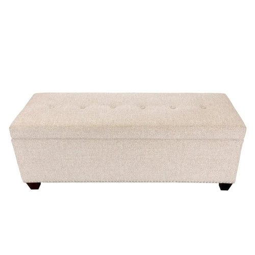 6 Button Nail Linen & Bed Storage Bench