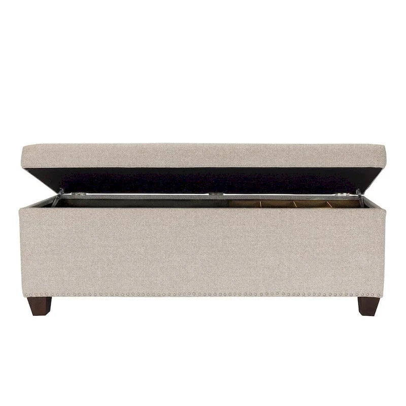 6 Button Nail Linen & Bed Storage Bench