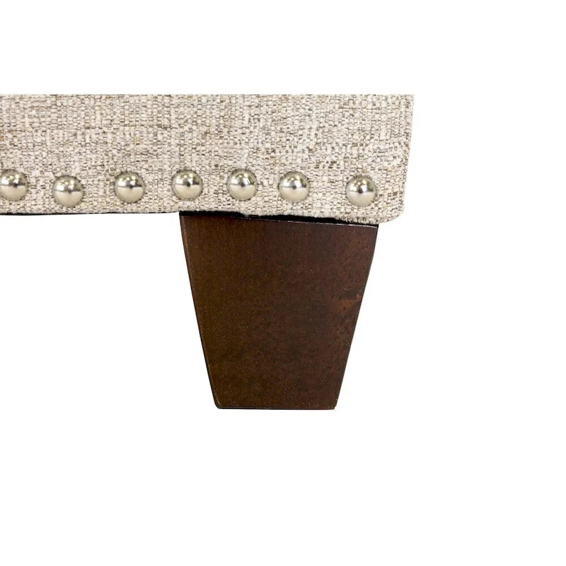 6 Button Nail Linen & Bed Storage Bench