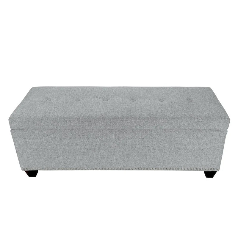 6 Button Nail Linen & Bed Storage Bench