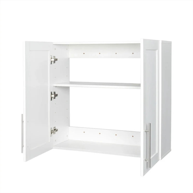 White Floating Wall Storage Cabinet