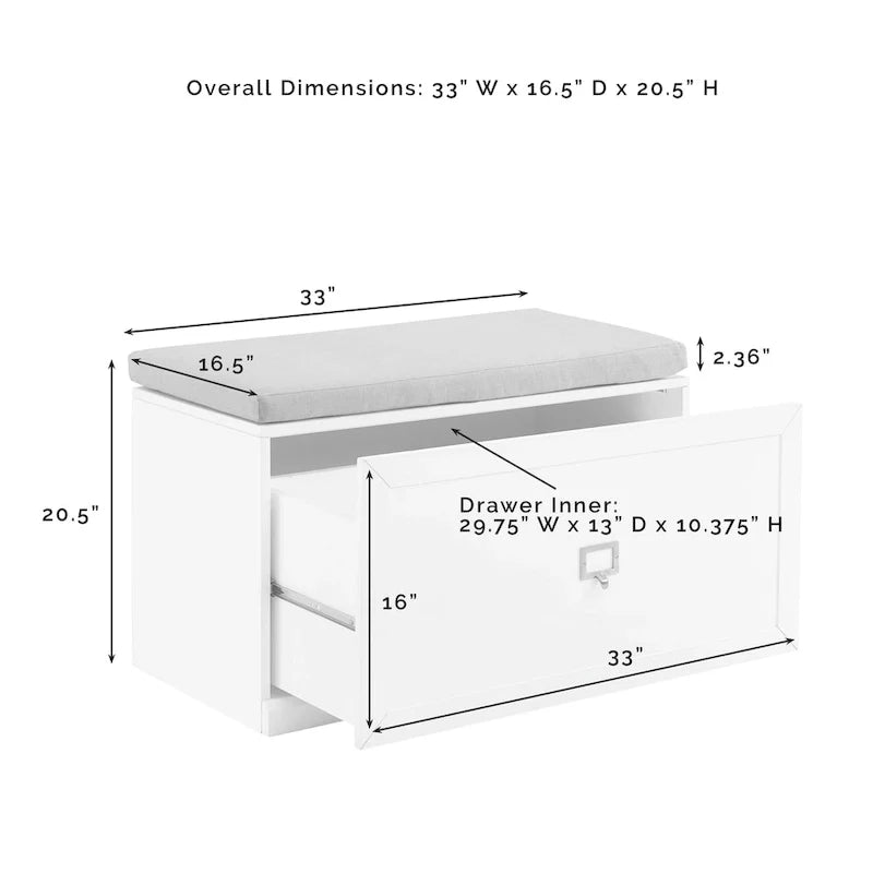 Banc de rangement en bois vert sauge avec coussin, banc à chaussures d’entrée avec couvercle rabattable pour le couloir