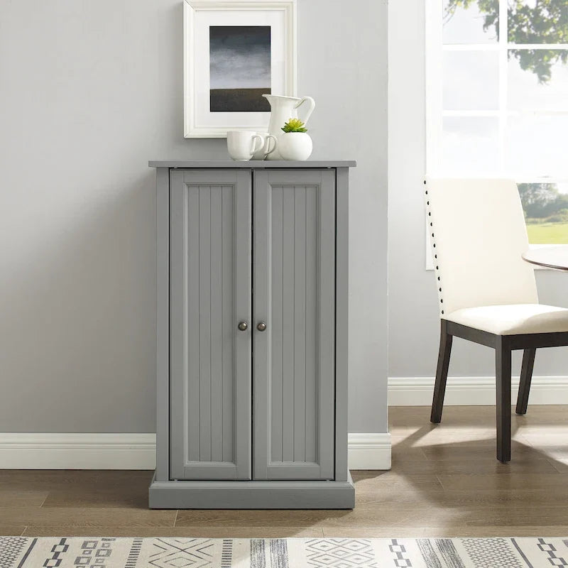 Armoire de rangement haute grise pour cuisine
