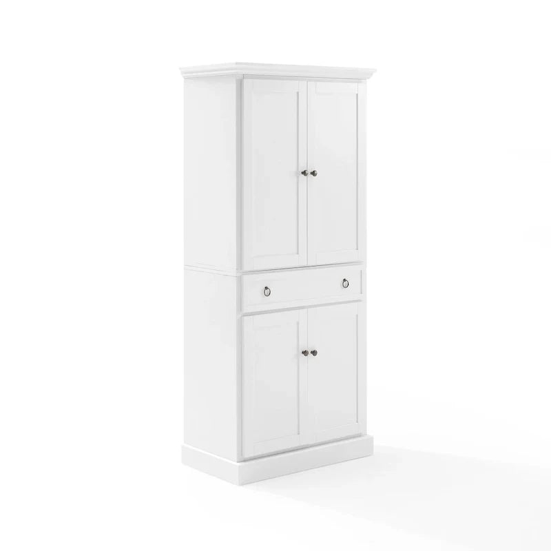 Armario alto blanco estilo granja para despensa