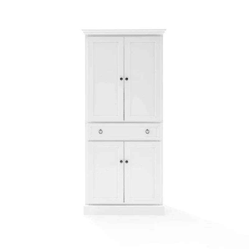 Armario alto blanco estilo granja para despensa