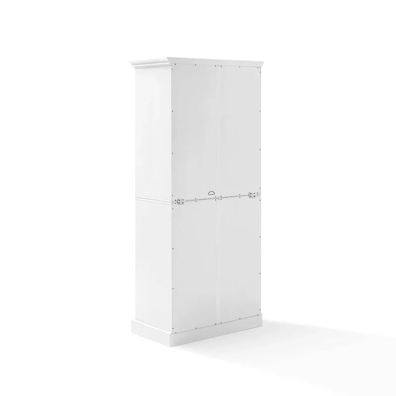 Armario alto blanco estilo granja para despensa