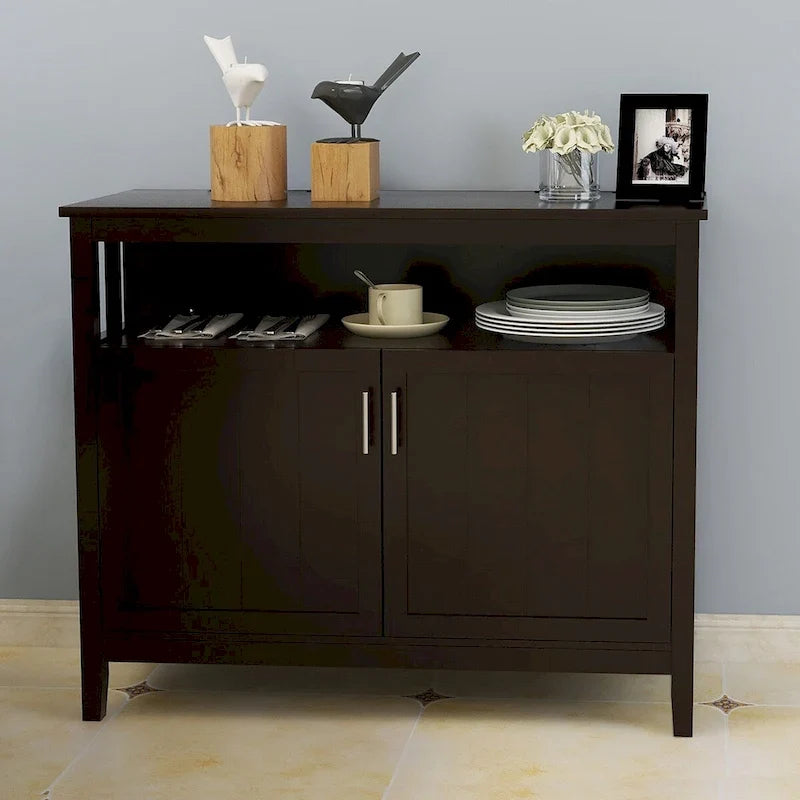 Buffets de style campagne française, meubles de rangement avec 2 séparateurs