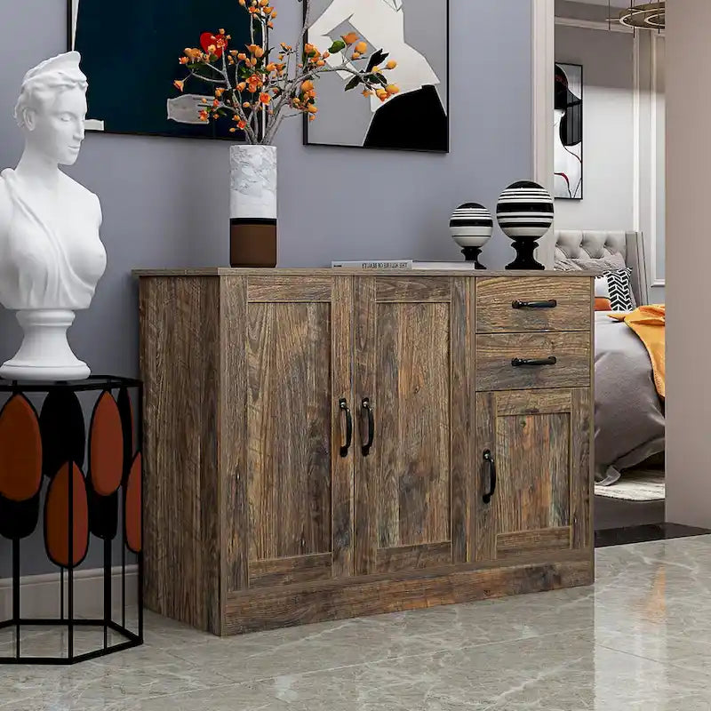 Sideboards im französischen Landhausstil, Aufbewahrungsschränke mit zwei Trennwänden