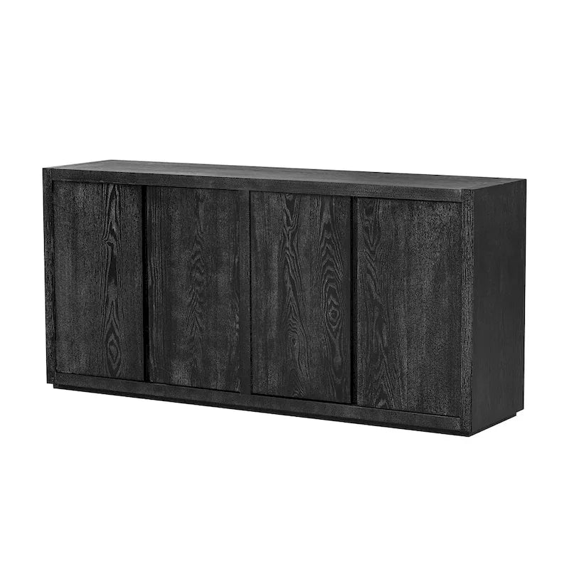 Besondere Merkmale eines viertürigen Sideboards mit Eschenfurnier, geeignet für Flur, Eingangsbereich und Wohnzimmer