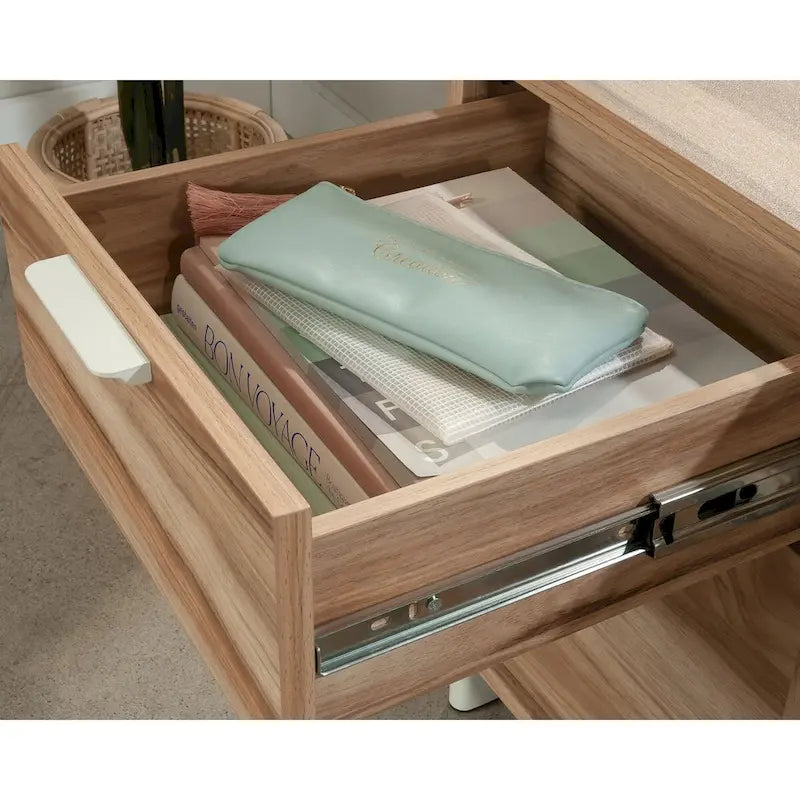 2 Drawer Lateral File Cabinet Credenza with Open Shelves