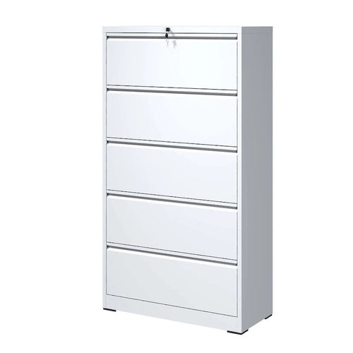 5 Drawer Metal Lateral File Cabinet,Filing Cabinet with Lock,Lockable File Cabinet for Home Office,Locking Metal File Cabinet