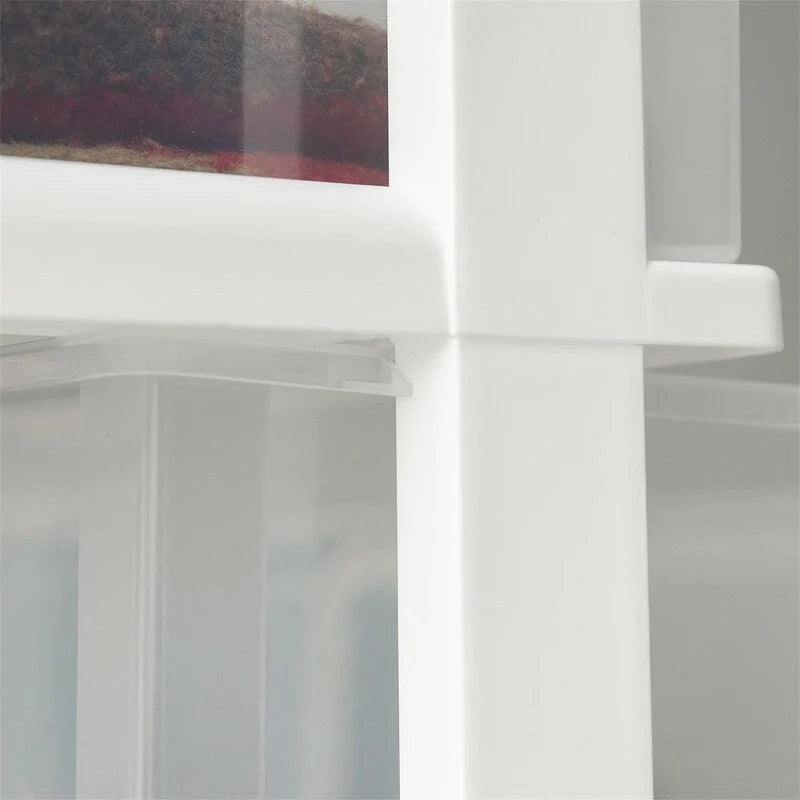Rollbarer Kunststoffschrank mit 4 Schubladen