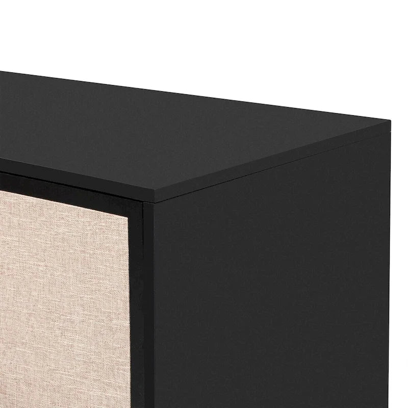 Meuble de rangement au design incurvé avec étagères réglables pour les salons