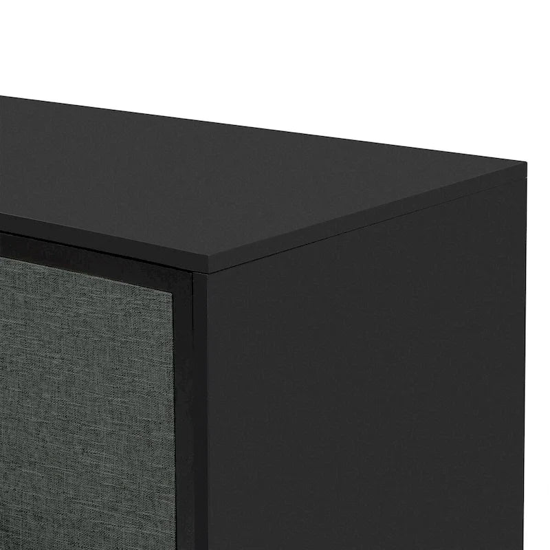 Meuble de rangement au design incurvé avec étagères réglables pour les salons