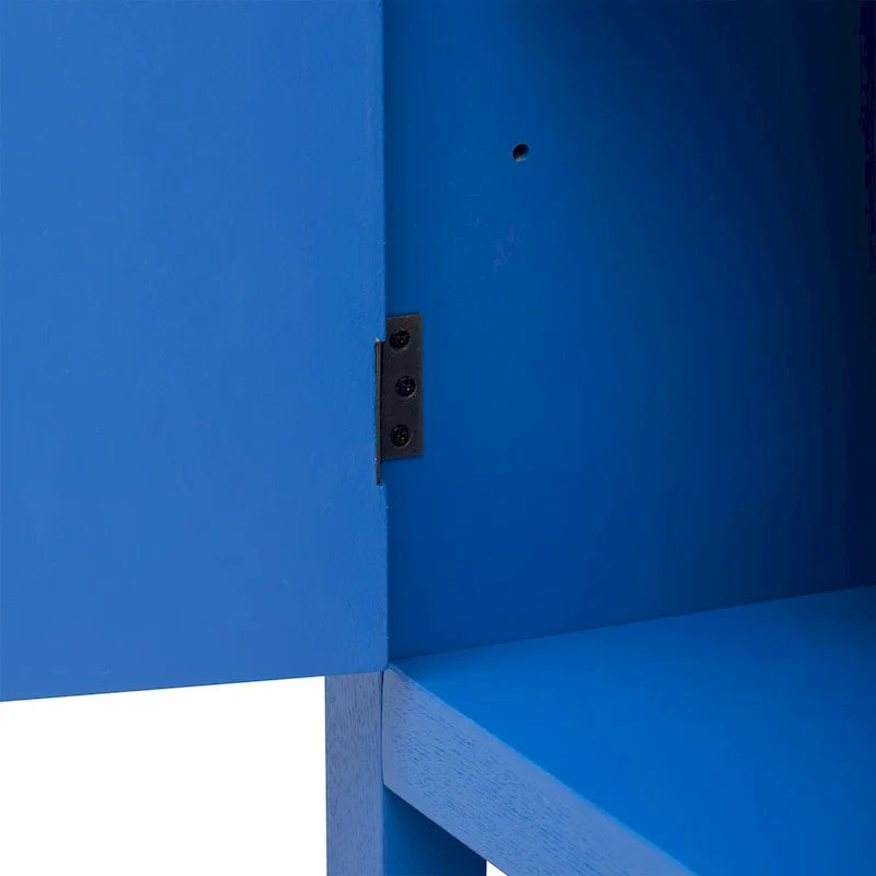 Caractéristiques uniques d’un meuble plaqué frêne avec portes à motif de lignes rayonnantes, idéal pour les salons et les couloirs