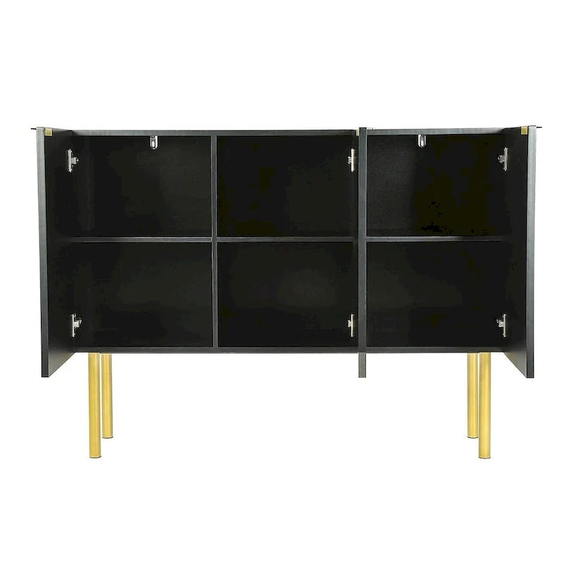 47 Buffet-Sideboard im modernen, schlichten Luxus-Stil mit verstellbaren Einlegeböden