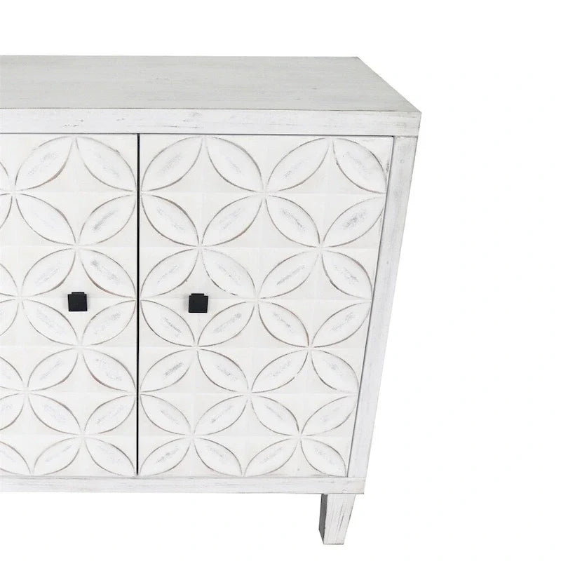 Akzentschrank aus Holz mit 4 Türen, Sideboard und Anrichte