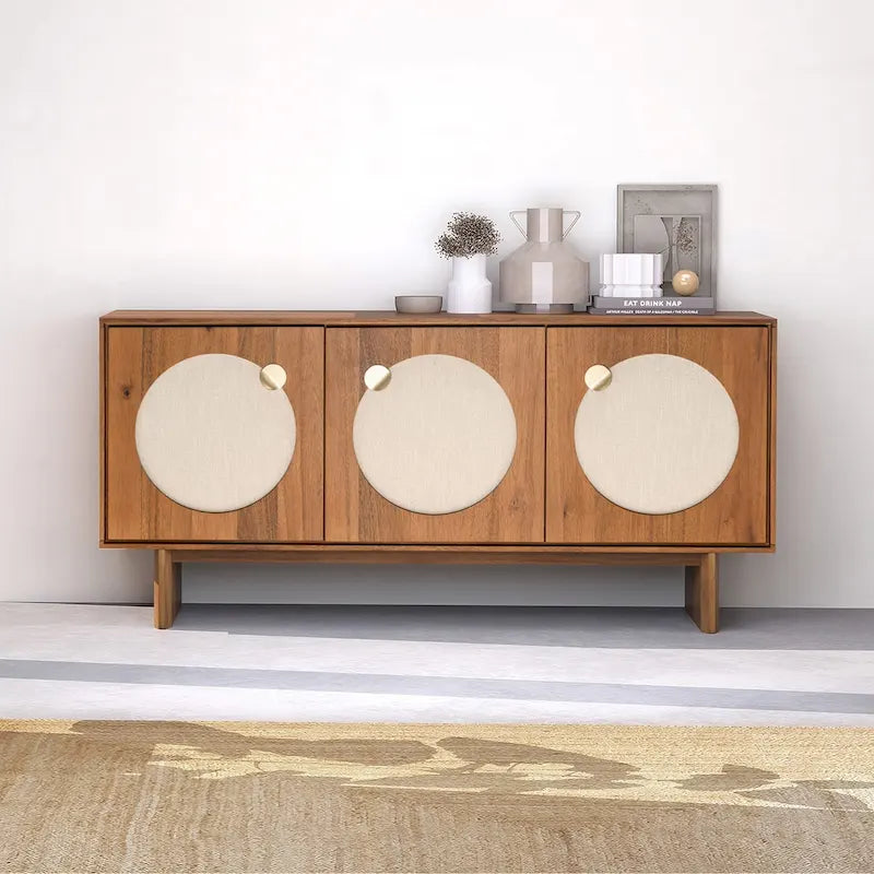 Breites modernes Sideboard in Walnussoptik