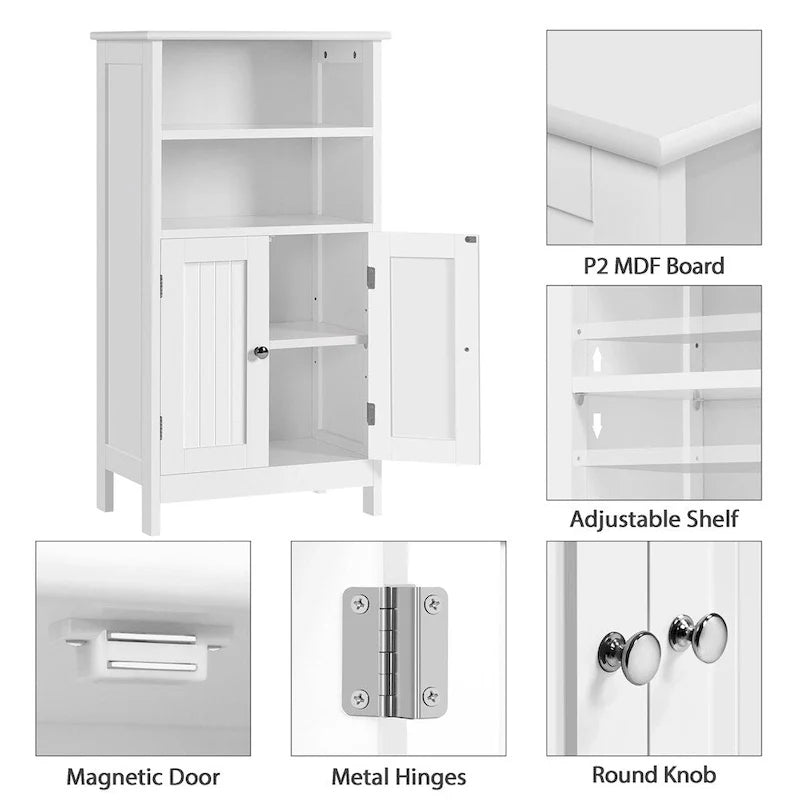 Fünfstufiger Badezimmer-Unterschrank aus Holz mit verstellbarer Ablage