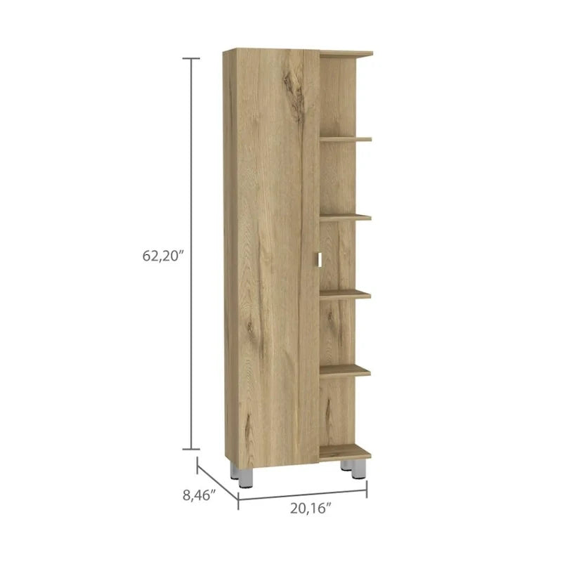 Wäscheschrank mit vier Innenfächern und fünf Außenfächern