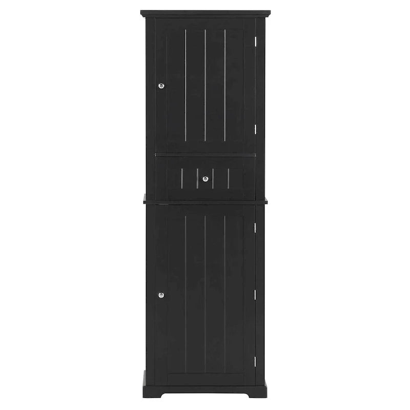Armoire de rangement autoportante avec tiroir et étagère réglable