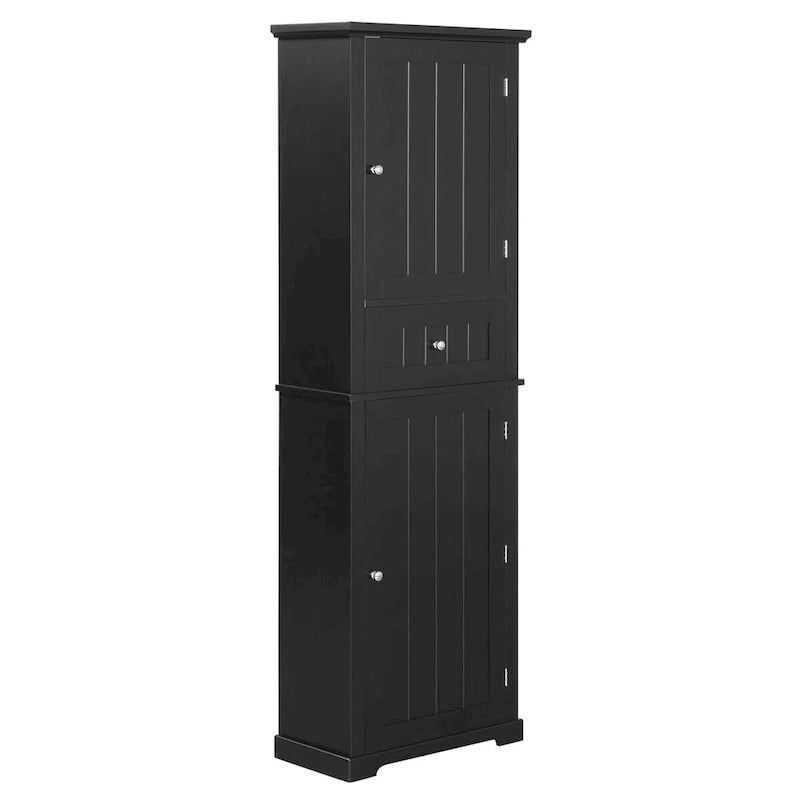 Armoire de rangement autoportante avec tiroir et étagère réglable