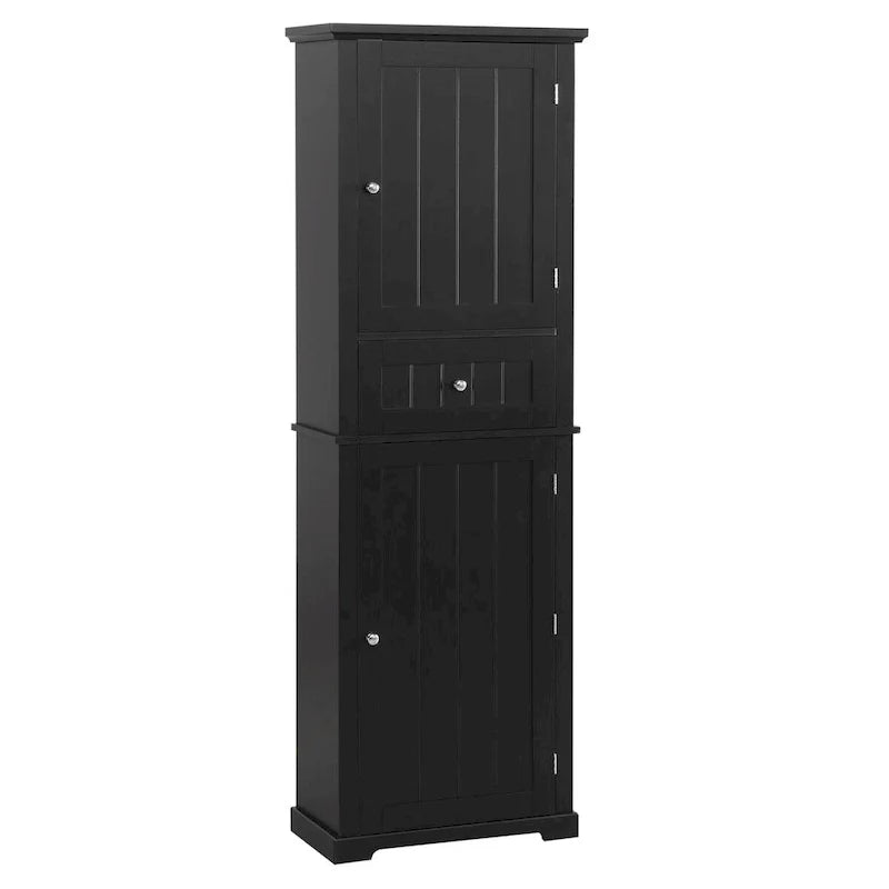 Armoire de rangement autoportante avec tiroir et étagère réglable