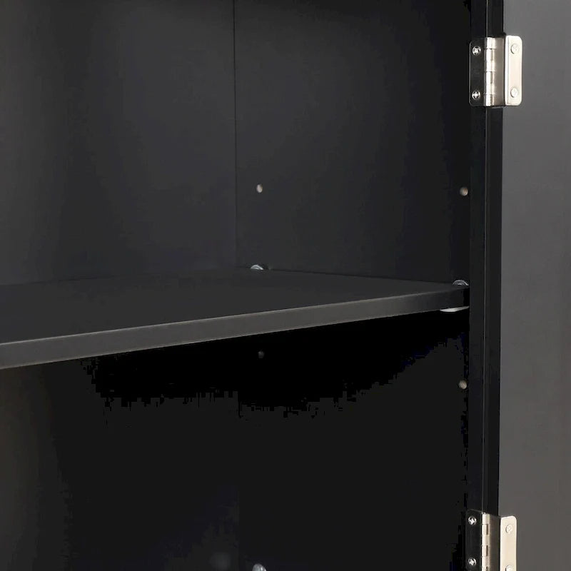Armoire de rangement autoportante avec tiroir et étagère réglable