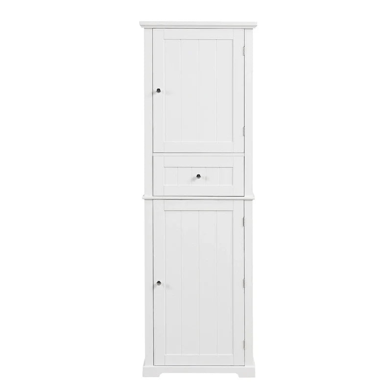 Armoire de rangement autoportante avec tiroir et étagère réglable