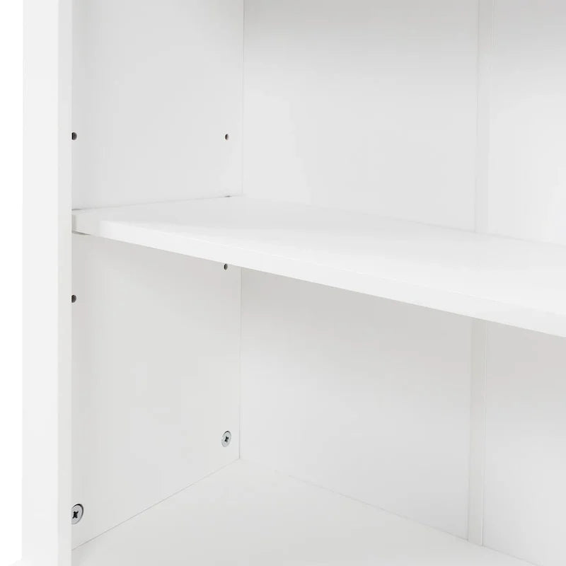 Armoire de rangement autoportante avec tiroir et étagère réglable