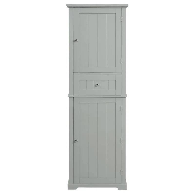 Armoire de rangement autoportante avec tiroir et étagère réglable