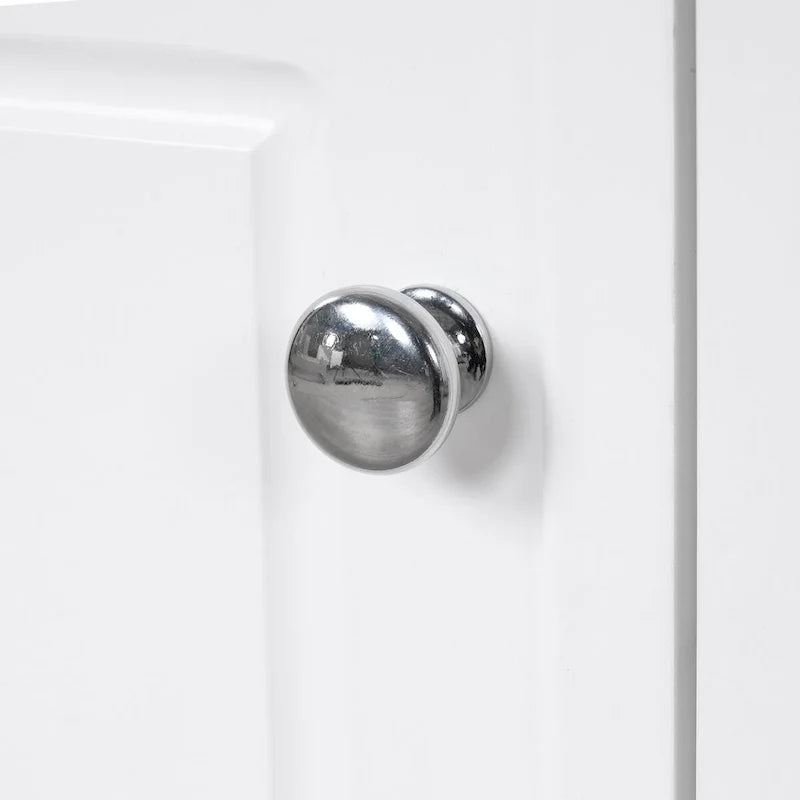 Mueble de baño con lavabo, puerta y dos cajones