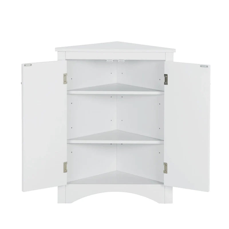 Bathroom Storage Cabinet with Adjustable Shelves Freestanding Floor Cabinet
