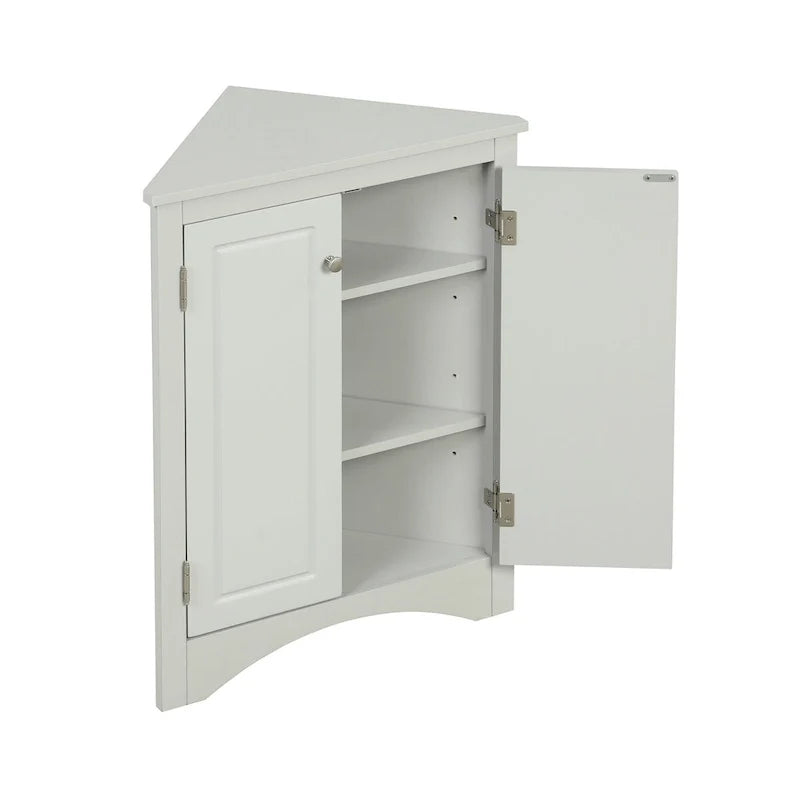 Bathroom Storage Cabinet with Adjustable Shelves Freestanding Floor Cabinet