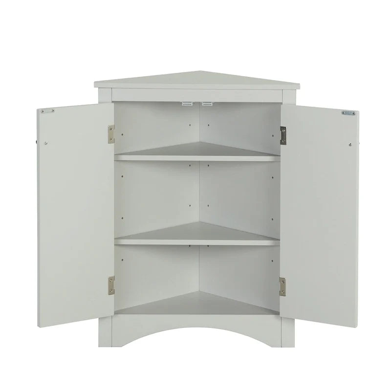 Bathroom Storage Cabinet with Adjustable Shelves Freestanding Floor Cabinet