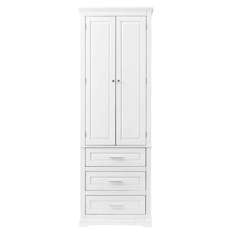 Armoire de rangement haute avec trois tiroirs