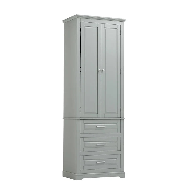 Armoire de rangement haute avec trois tiroirs