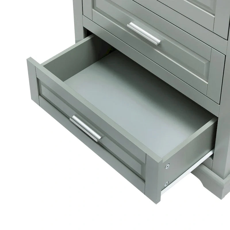 Armoire de rangement haute avec trois tiroirs