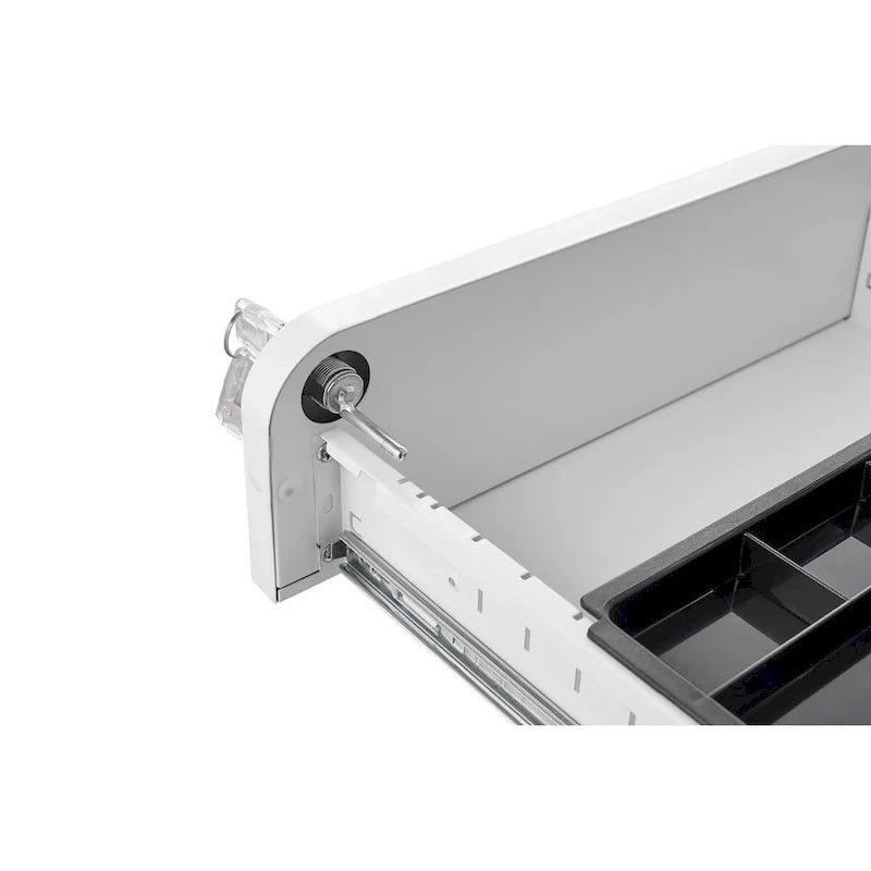 3 Drawer Mobile File Cabinet,Versatile Cabinet,5 Wheel Design Anti-Tilting Cold Rolled Steel Waterproof Moisture-Proof
