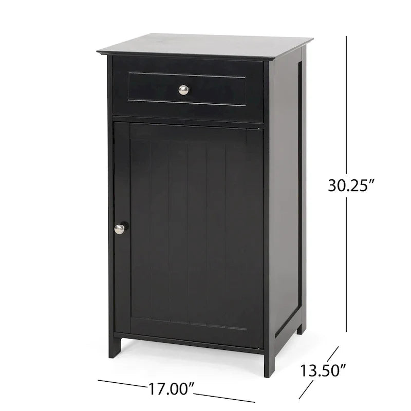 Dunkelgrauer Badezimmer-Bodenschrank