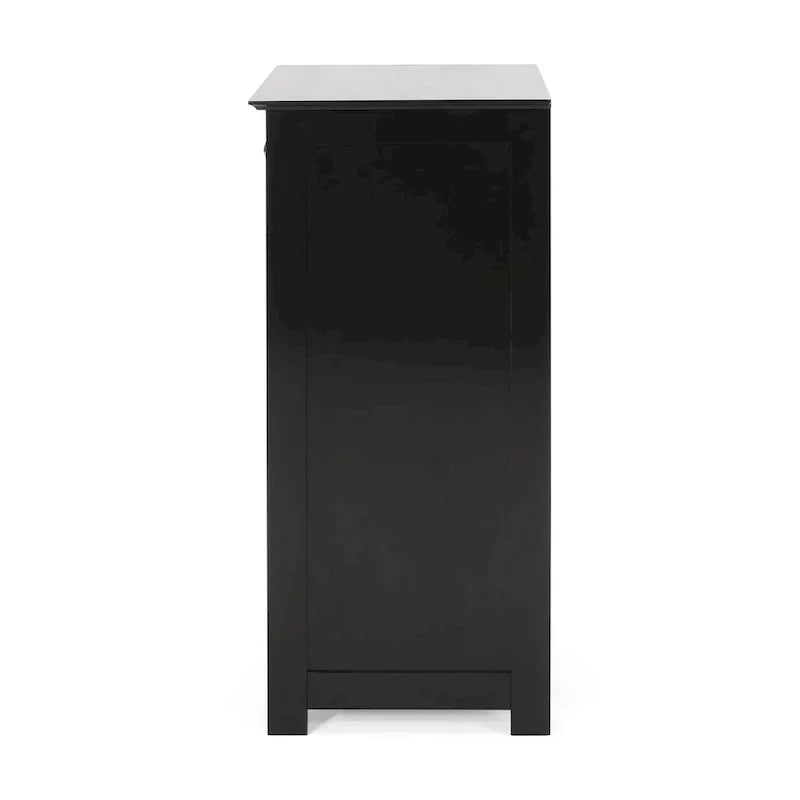 Dunkelgrauer Badezimmer-Bodenschrank
