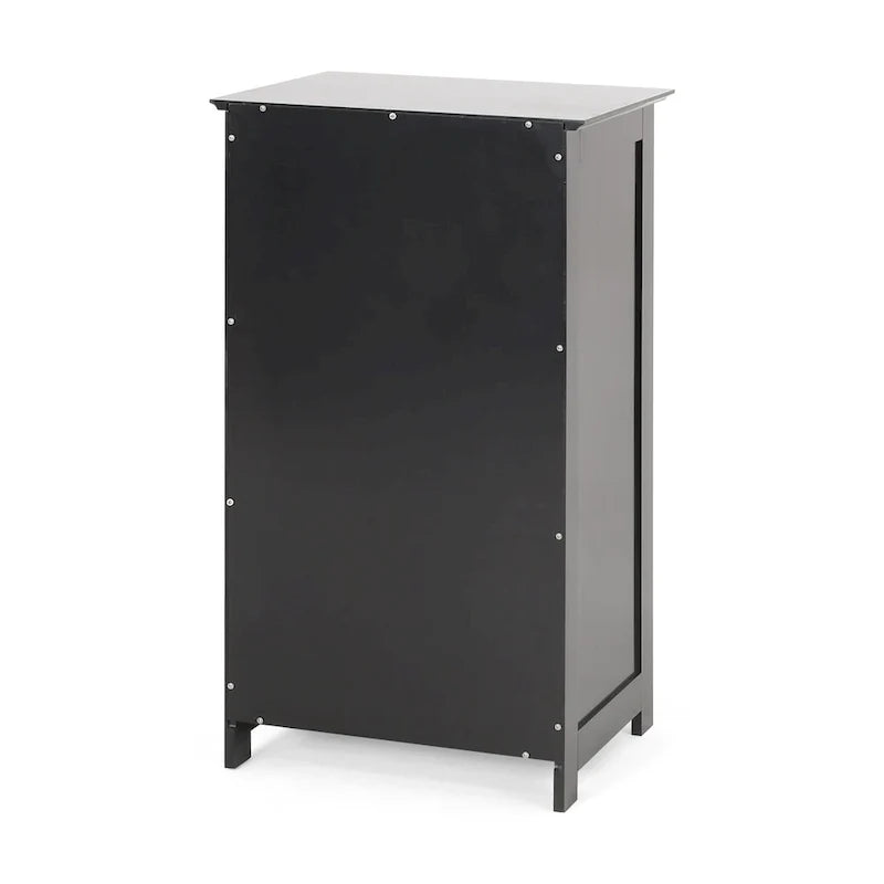 Dunkelgrauer Badezimmer-Bodenschrank