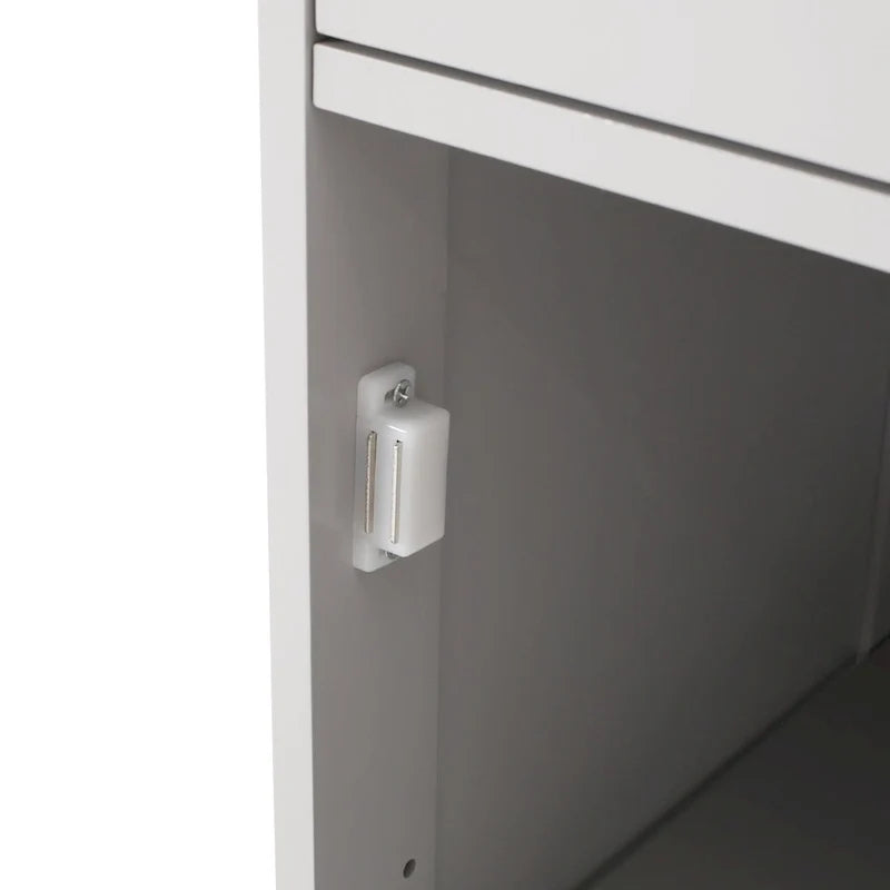 Dunkelgrauer Badezimmer-Bodenschrank