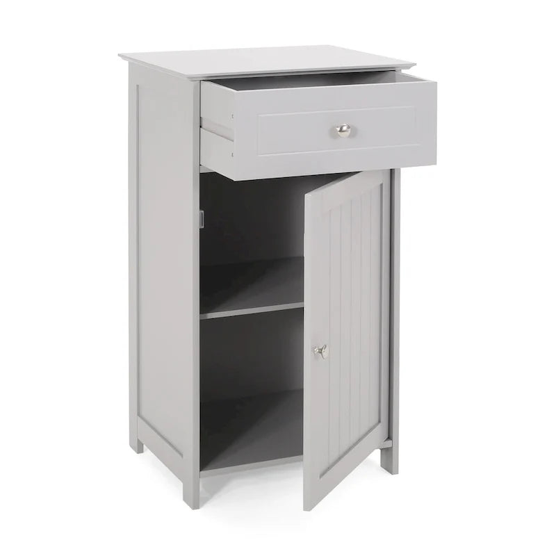 Dunkelgrauer Badezimmer-Bodenschrank
